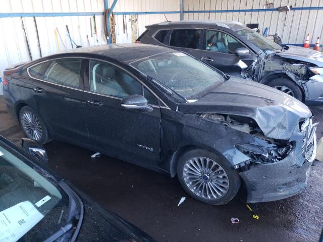 3FA6P0RU7ER185110 - 2014 FORD FUSION TITANIUM HEV BLACK photo 4