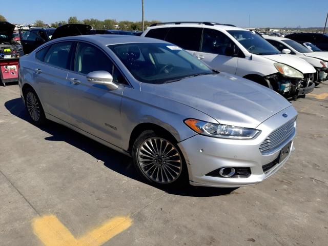 3FA6P0RU7ER135646 - 2014 FORD FUSION TITANIUM HEV SILVER photo 4