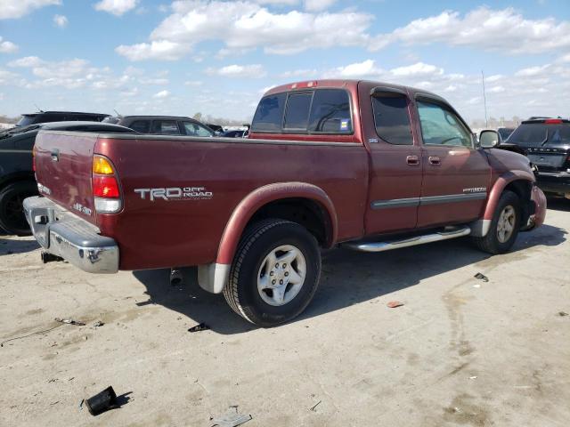 5TBBT441X4S443102 - 2004 TOYOTA TUNDRA ACCESS CAB SR5 MAROON photo 3