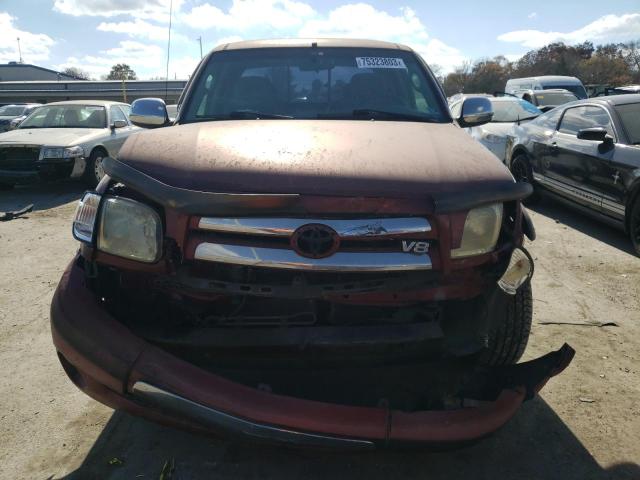 5TBBT441X4S443102 - 2004 TOYOTA TUNDRA ACCESS CAB SR5 MAROON photo 5