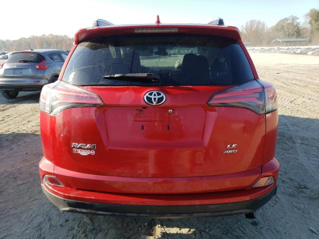 2T3BFREV8HW616536 - 2017 TOYOTA RAV4 LE RED photo 6