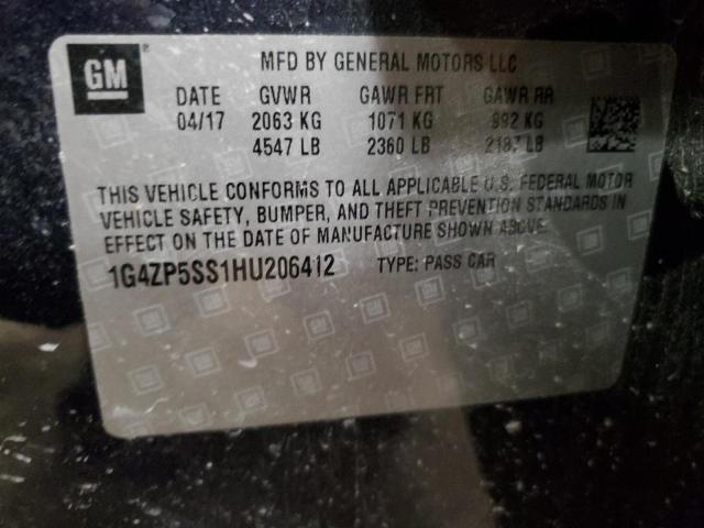 1G4ZP5SS1HU206412 - 2017 BUICK LACROSSE ESSENCE 蓝色 照片 12