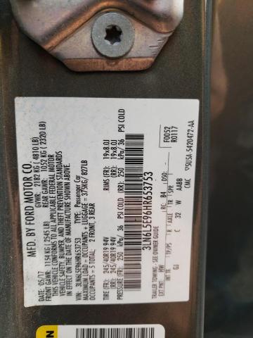 3LN6L5E96HR653753 - 2017 LINCOLN MKZ RESERVE ნაცრისფერი ფოტო 12