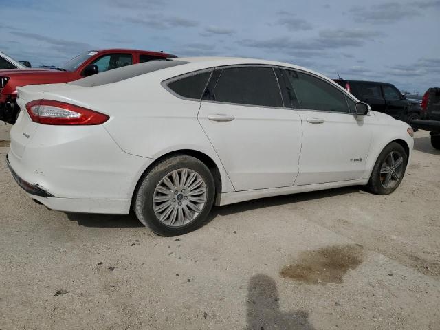 3FA6P0LU0ER233491 - 2014 FORD FUSION SE HYBRID WHITE photo 3