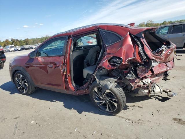 KM8J33AL4KU012181 - 2019 HYUNDAI TUCSON LIMITED MAROON photo 2