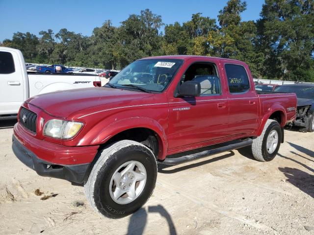 5TEGM92N32Z094507 - 2002 TOYOTA TACOMA DOUBLE CAB PRERUNNER RED photo 1