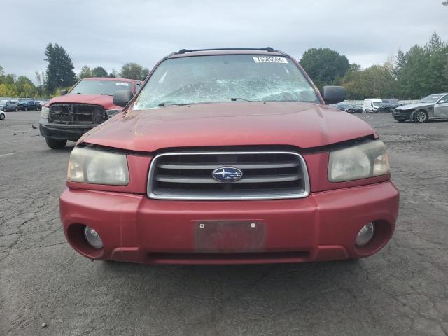 JF1SG65664H767532 - 2004 SUBARU FORESTER 2.5XS Красный фото 5