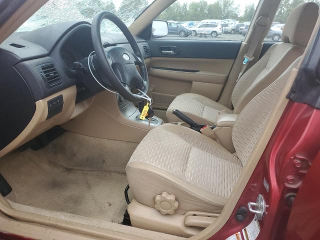 JF1SG65664H767532 - 2004 SUBARU FORESTER 2.5XS Красный фото 7