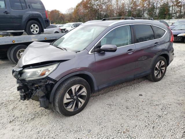 5J6RM4H96FL108372 - 2015 HONDA CR-V TOURING GRAY photo 1