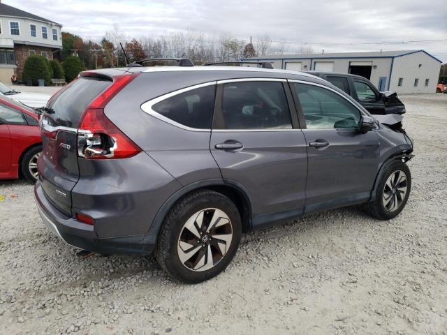 5J6RM4H96FL108372 - 2015 HONDA CR-V TOURING GRAY photo 3