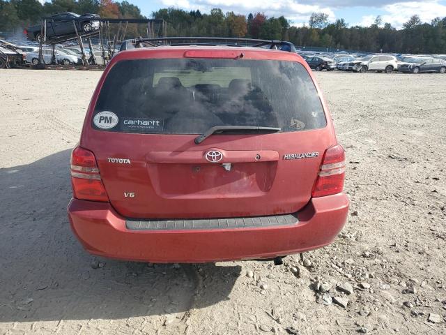 JTEGF21A920062401 - 2002 TOYOTA HIGHLANDER LIMITED RED photo 6