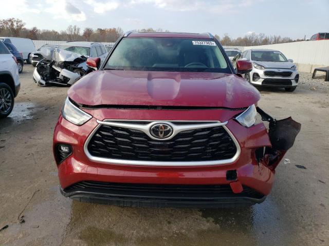 5TDGZRBH1MS127807 - 2021 TOYOTA HIGHLANDER XLE RED photo 5
