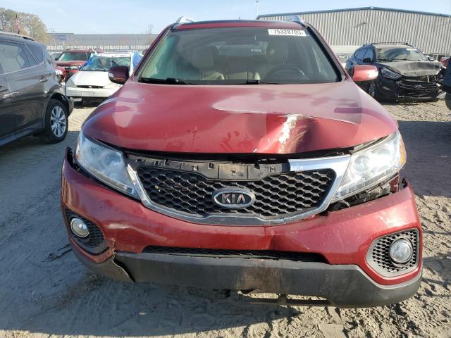 5XYKUDA24BG057402 - 2011 KIA SORENTO EX BURGUNDY photo 5