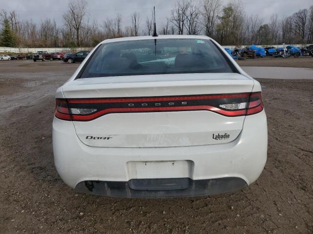 1C3CDFAA9FD111678 - 2015 DODGE DART SE WHITE photo 6