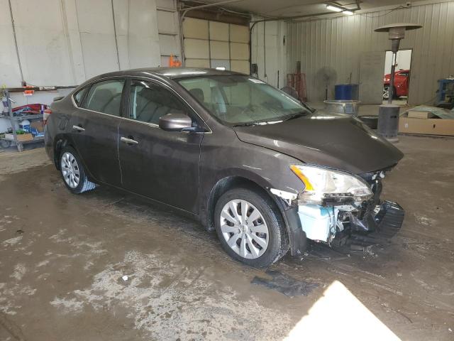 3N1AB7AP8FY327590 - 2015 NISSAN SENTRA S GRAY photo 4