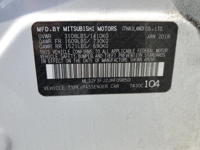 ML32F3FJ2JHF09850 - 2018 MITSUBISHI MIRAGE G4 ES WHITE photo 12