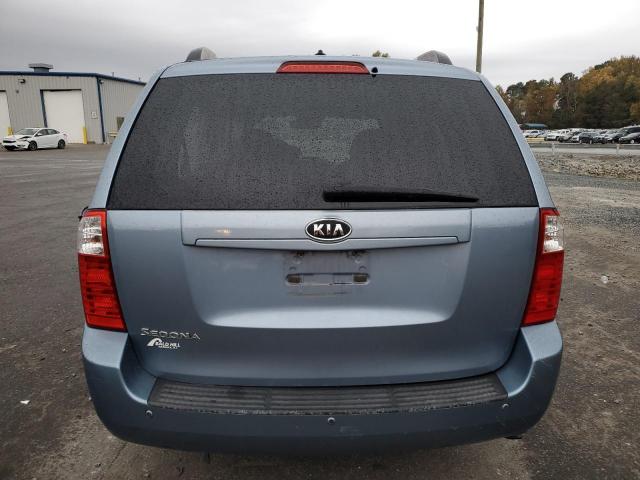 KNDMG4C38A6324726 - 2010 KIA SEDONA LX BLUE photo 6