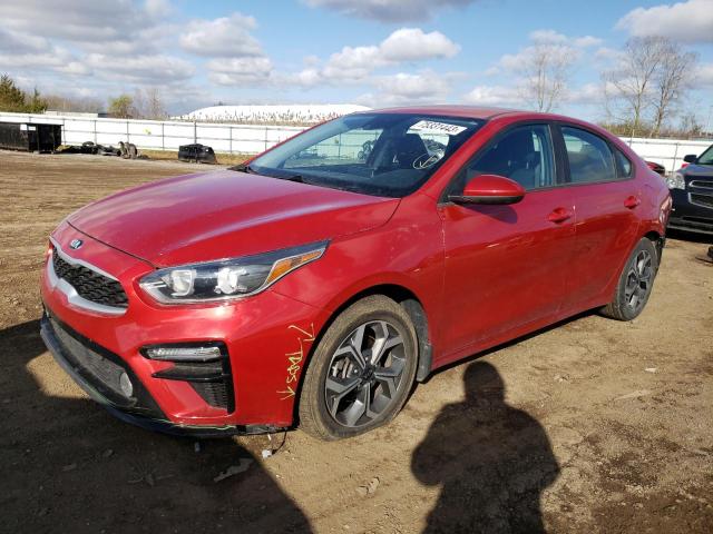 3KPF24AD9LE210475 - 2020 KIA FORTE FE RED photo 1