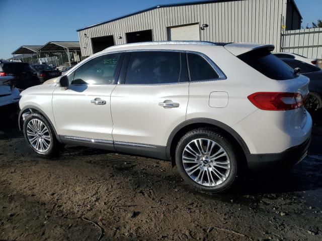 2LMPJ6LR1JBL20405 - 2018 LINCOLN MKX RESERVE WHITE photo 2