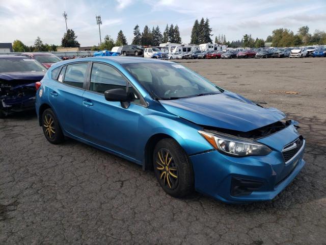 4S3GTAA66H3720217 - 2017 SUBARU IMPREZA BLUE photo 4