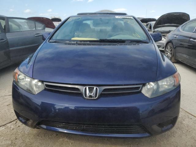 2HGFG118X7H526630 - 2007 HONDA CIVIC EX BLUE photo 5