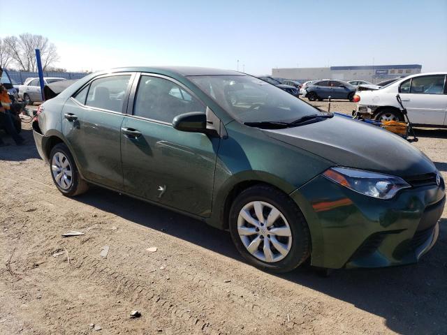 5YFBURHE9EP009245 - 2014 TOYOTA COROLLA L GREEN photo 4