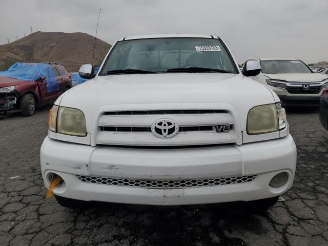 5TBRT34134S448232 - 2004 TOYOTA TUNDRA ACCESS CAB SR5 WHITE photo 5