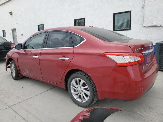 3N1AB7AP9EY311218 - 2014 NISSAN SENTRA S RED photo 2