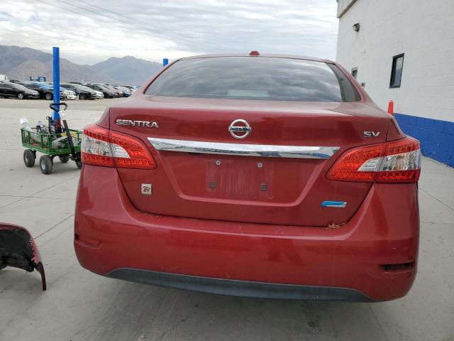 3N1AB7AP9EY311218 - 2014 NISSAN SENTRA S RED photo 6