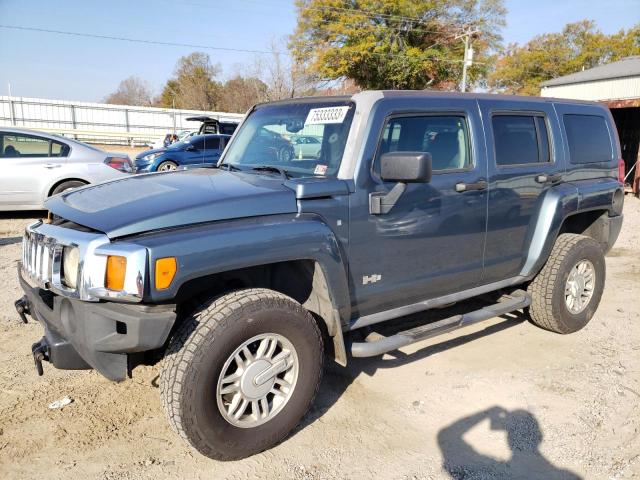 5GTDN13E978126555 - 2007 HUMMER H3 GRAY photo 1