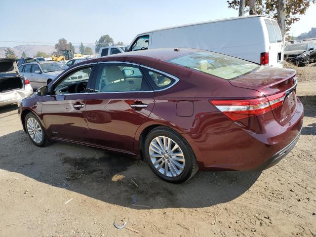 4T1BD1EB0DU013631 - 2013 TOYOTA AVALON HYBRID BURGUNDY photo 2