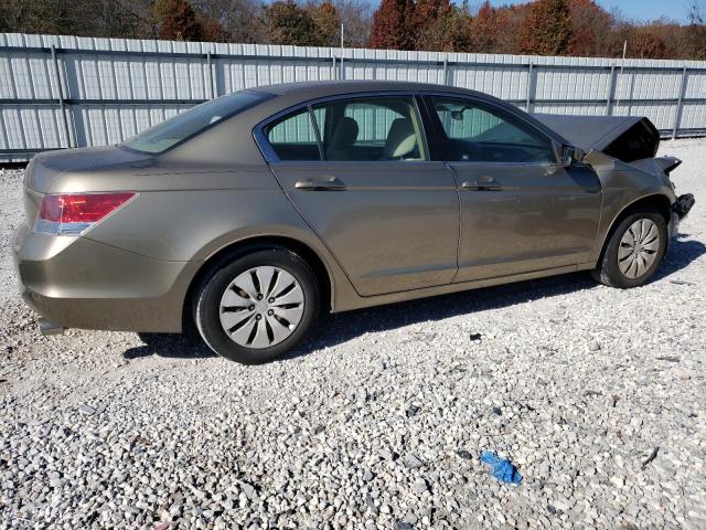 1HGCP26399A150784 - 2009 HONDA ACCORD LX TAN photo 3