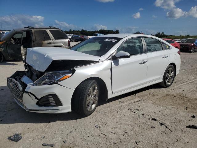 5NPE34AF3KH804063 - 2019 HYUNDAI SONATA LIMITED WHITE photo 1