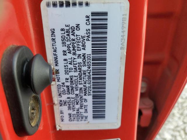 5Y2SL62864Z465101 - 2004 PONTIAC VIBE RED photo 13