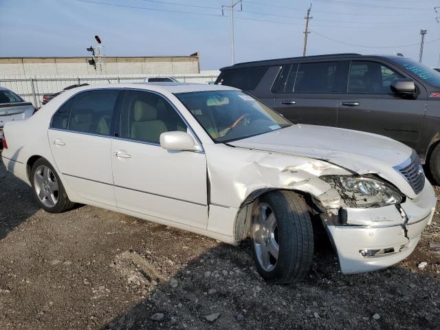 JTHBN36F155013369 - 2005 LEXUS LS 430 WHITE photo 4