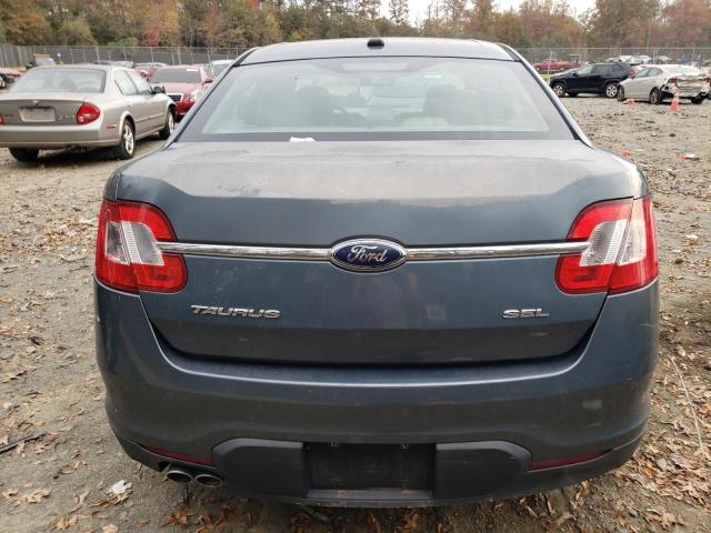 1FAHP2EW8AG101745 - 2010 FORD TAURUS SEL BLUE photo 6