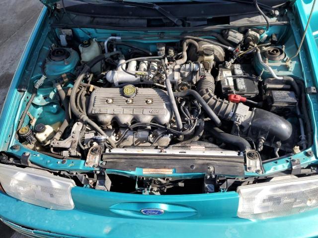 1FASP14J3SW345669 - 1995 FORD ESCORT LX TURQUOISE photo 11