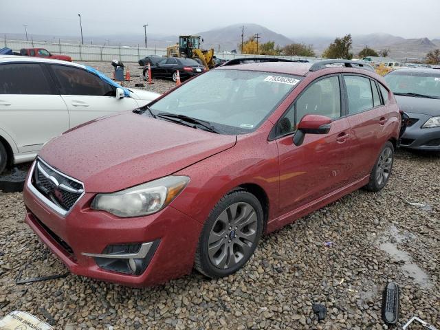 JF1GPAT67FH295906 - 2015 SUBARU IMPREZA SPORT RED photo 1