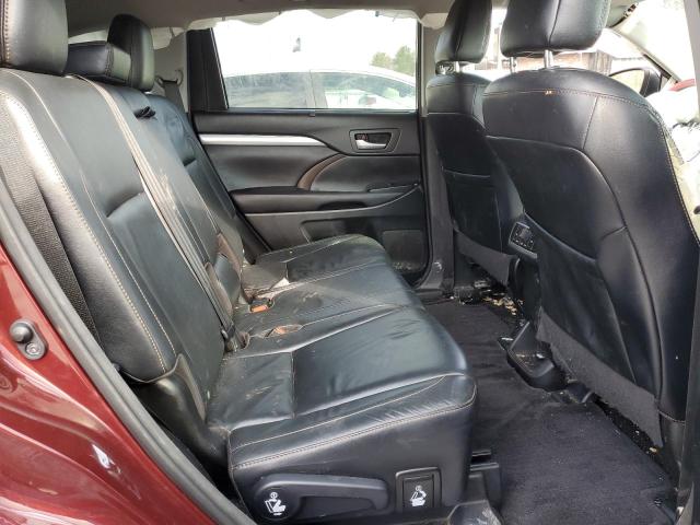 5TDJKRFH4GS305332 - 2016 TOYOTA HIGHLANDER XLE BURGUNDY photo 10