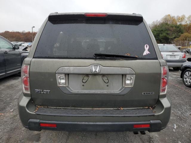 2HKYF18587H520628 - 2007 HONDA PILOT EXL GREEN photo 6