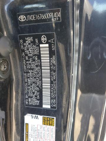 JTKDE167660091404 - 2006 TOYOTA SCION TC 黑色 照片 12