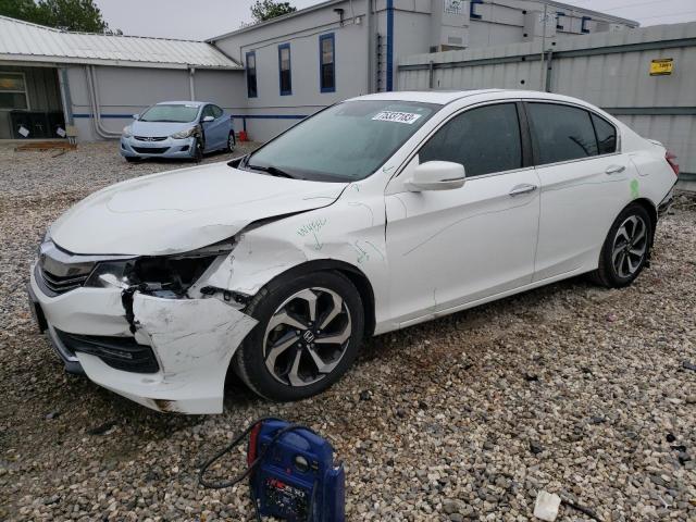 1HGCR2F97GA225039 - 2016 HONDA ACCORD EXL WHITE photo 1