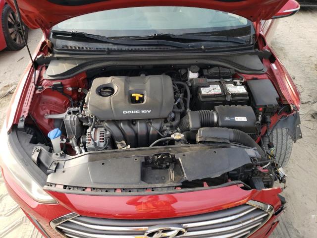 KMHD84LF8HU196447 - 2017 HYUNDAI ELANTRA SE RED photo 11