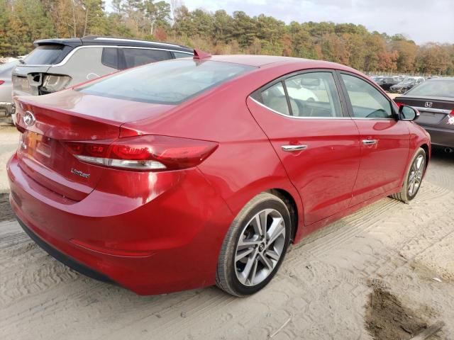 KMHD84LF8HU196447 - 2017 HYUNDAI ELANTRA SE RED photo 3