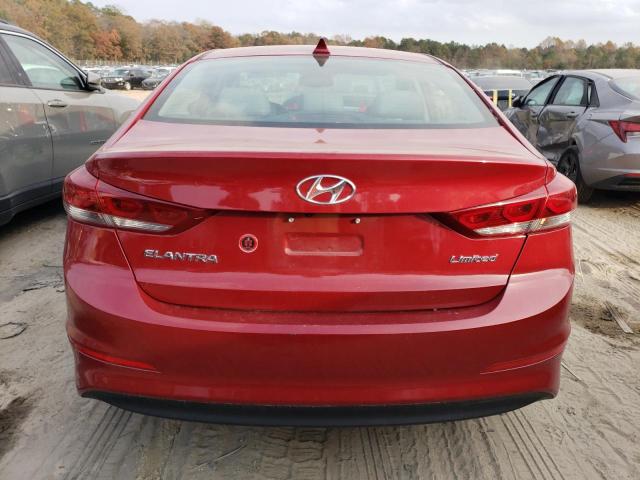 KMHD84LF8HU196447 - 2017 HYUNDAI ELANTRA SE RED photo 6