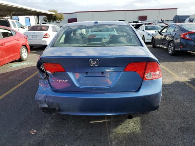 2HGFA16938H509303 - 2008 HONDA CIVIC EXL BLUE photo 6