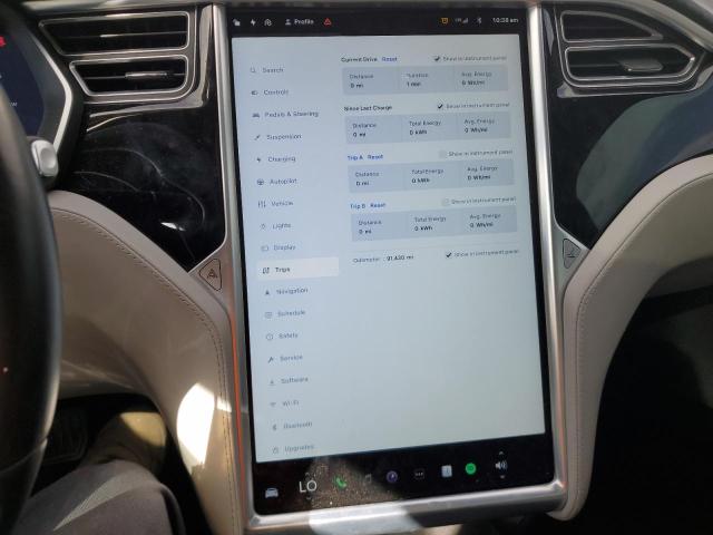 5YJSA1E26GF129460 - 2016 TESLA MODEL S WHITE photo 9