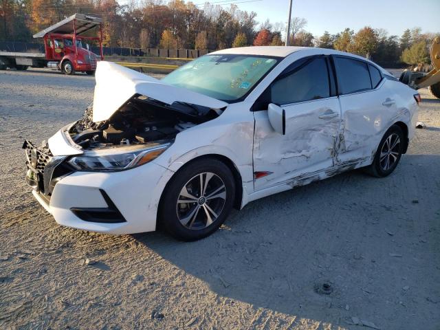 3N1AB8CV3LY241049 - 2020 NISSAN SENTRA SV WHITE photo 1