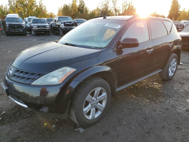 JN8AZ08T66W407887 - 2006 NISSAN MURANO SL BLACK photo 1