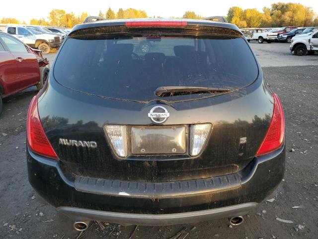 JN8AZ08T66W407887 - 2006 NISSAN MURANO SL BLACK photo 6